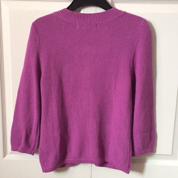 Mac & Jac Purple Zipper Up Knitted Cardigan - Picture 2 of 4